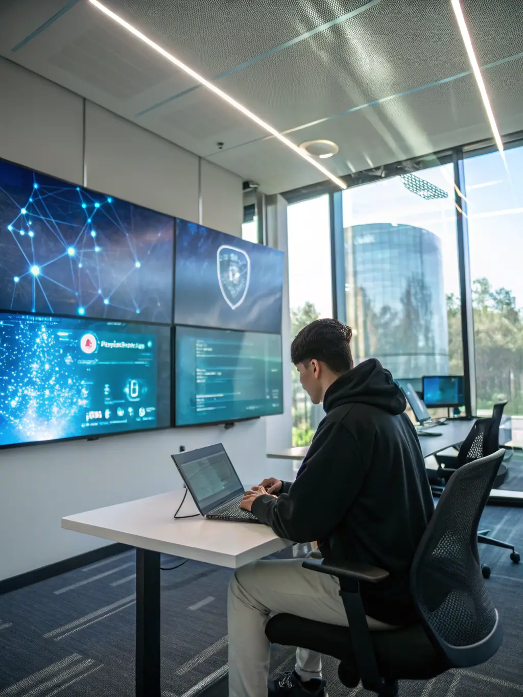 A student successfully completing a digital forensics challenge, recovering data from a simulated compromised system, with guidance from an instructor in a CyberLearn UK training session.